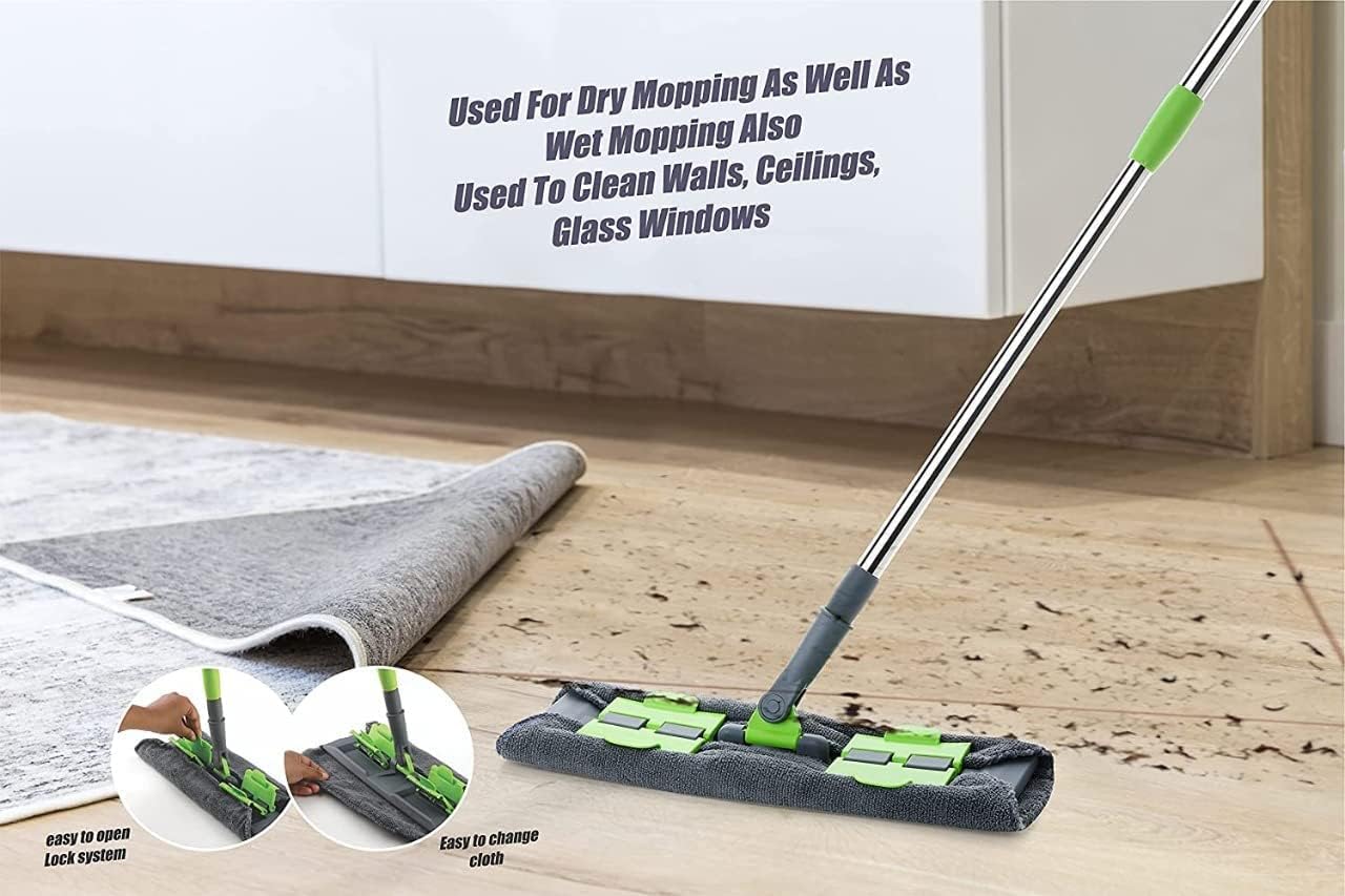 Flat Floor Cleaning Mop - Extendable Handle -5