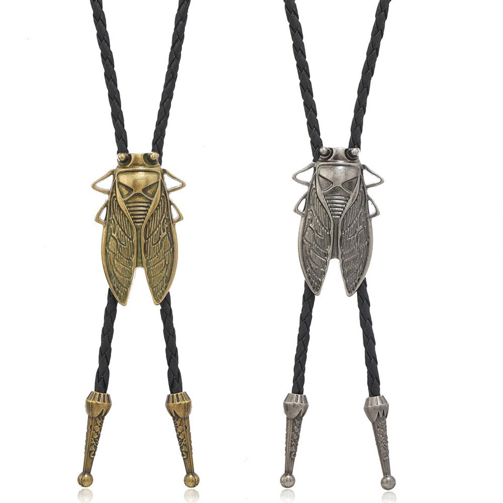 Cravatte da Cowboy, 2 Pezzi for Uomo Adulto PU Cravatta Regolabile Collana Collare