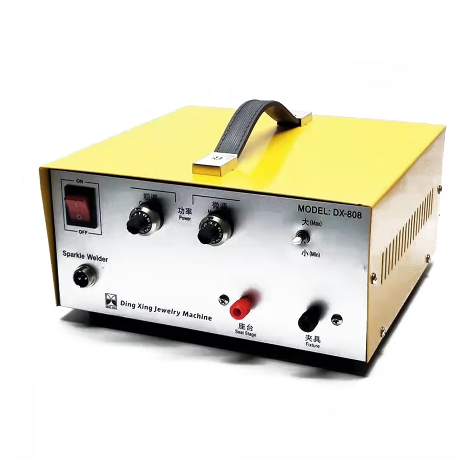 DX-808 Pulse zgrzewarka punktowa złoto srebro platyna itp. spawarka do biżuterii + ręczny puls zgrzewanie punktowe uchwyty
