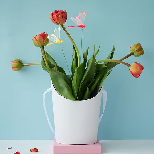 Miniatura 3 de Macetas para exteriores, decoración de boda, decoración de boda, macetas al aire libre, 12 piezas de libélula 3D, decoración de jardín, estacas de