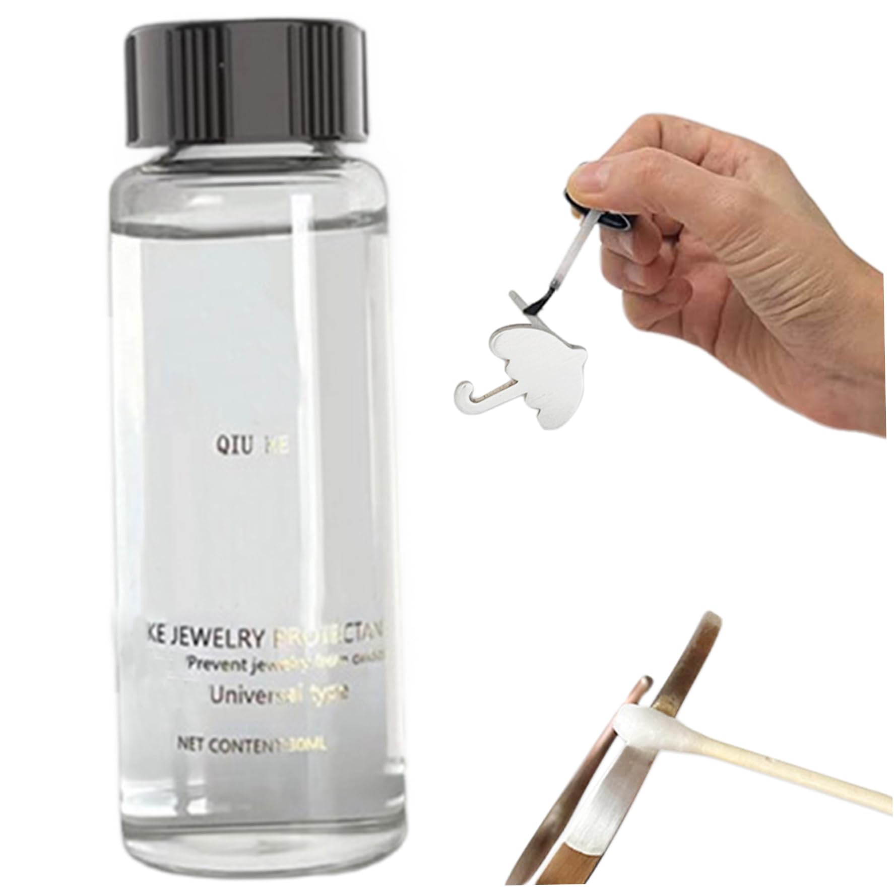 Peosaard Unisex Random Color Jewelry Coating, Jewelry Protective Coating, Clear Protective Polish-On Sealant To Protect And Shield Metal And Stone From Tarnish, Wear And Prevent, Anti Tarnish Strips