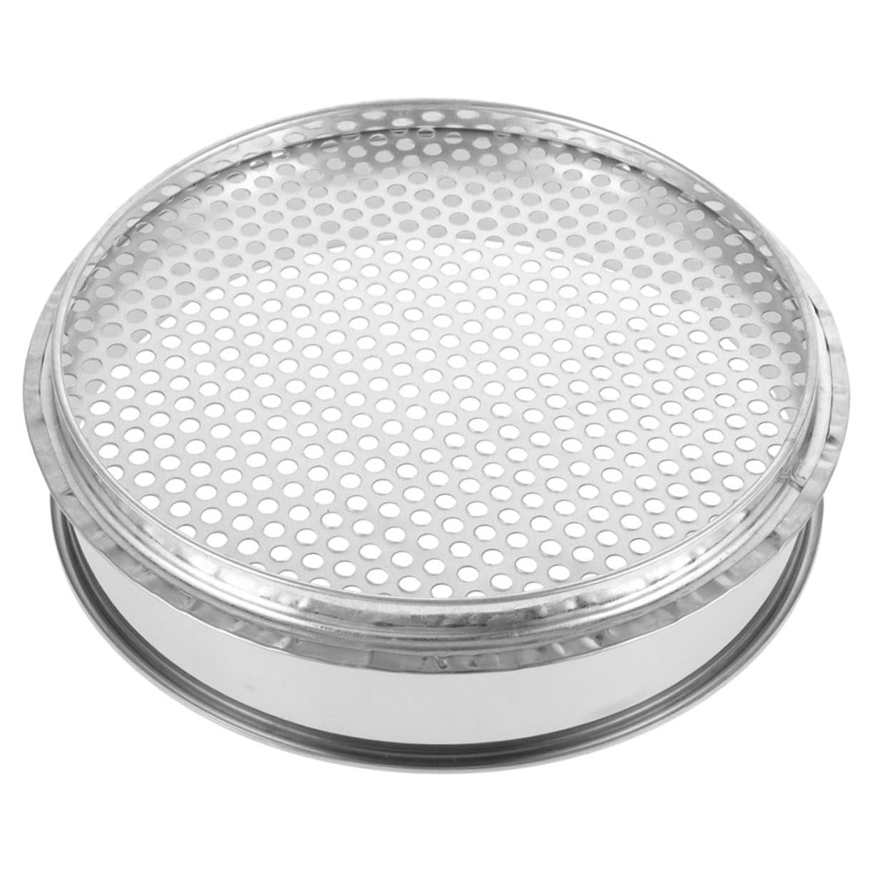 KICHOUSE Soil Filter Sieve Strainer Stainless Steel Sifter for Soil Sifter Strainer Stainless Steel Sifter for Gardening Soil Sifter for Gardening Sieve Mesh Stainless Steel Sifting Pan