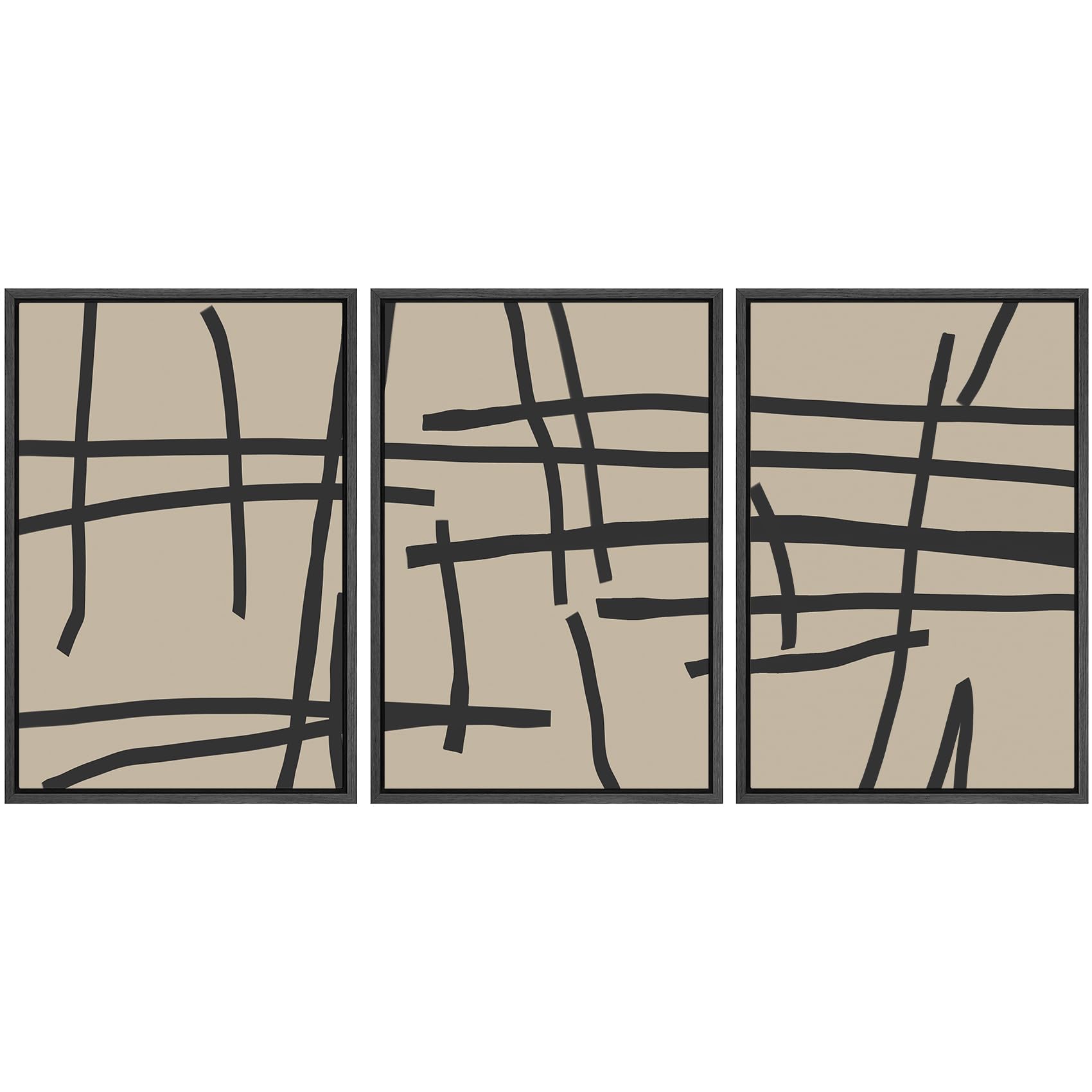 SIGNWIN Framed Canvas Print Wall Art Set Coastal Serenity Abstract Seaside Illustrations Modern Art Decorative Rustic Calm/Zen for Living Room, Bedroom, Office - 24"x36"x3 Natural — view 104