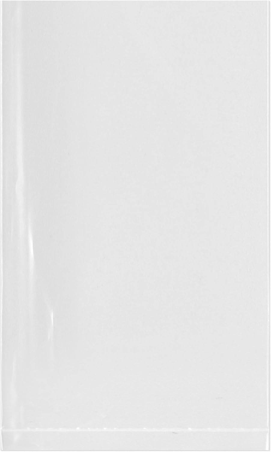 Plymor 3 x 5 (Case of 1,000), 2 Mil Flat Open Clear Plastic Poly Bags