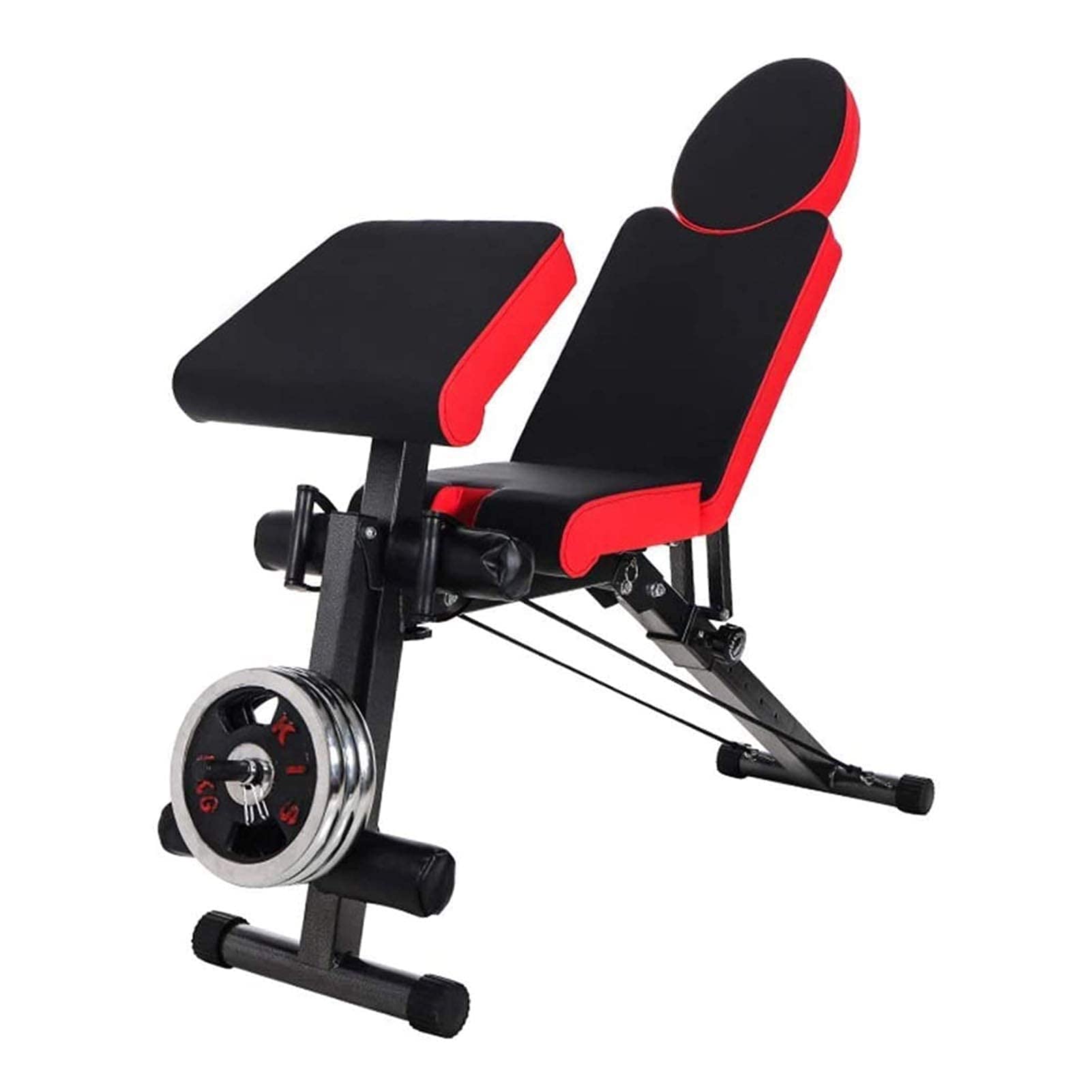 SaryEdge Weight Bench, Dumbbell Bench Home Sit-up Exercise Chair Living Room Fitness Bench Abdominal Bench Press Stool Adult Sports Chair Indoor Fitness Equipment,