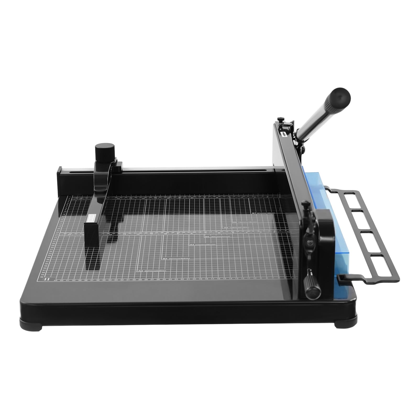 Taglierina manuale ad alte prestazioni – Taglia carta A3 con scala e copertura di sicurezza, taglia fino a 40 mm (400 fogli), ideale per ufficio, scuola e stampa (nero)