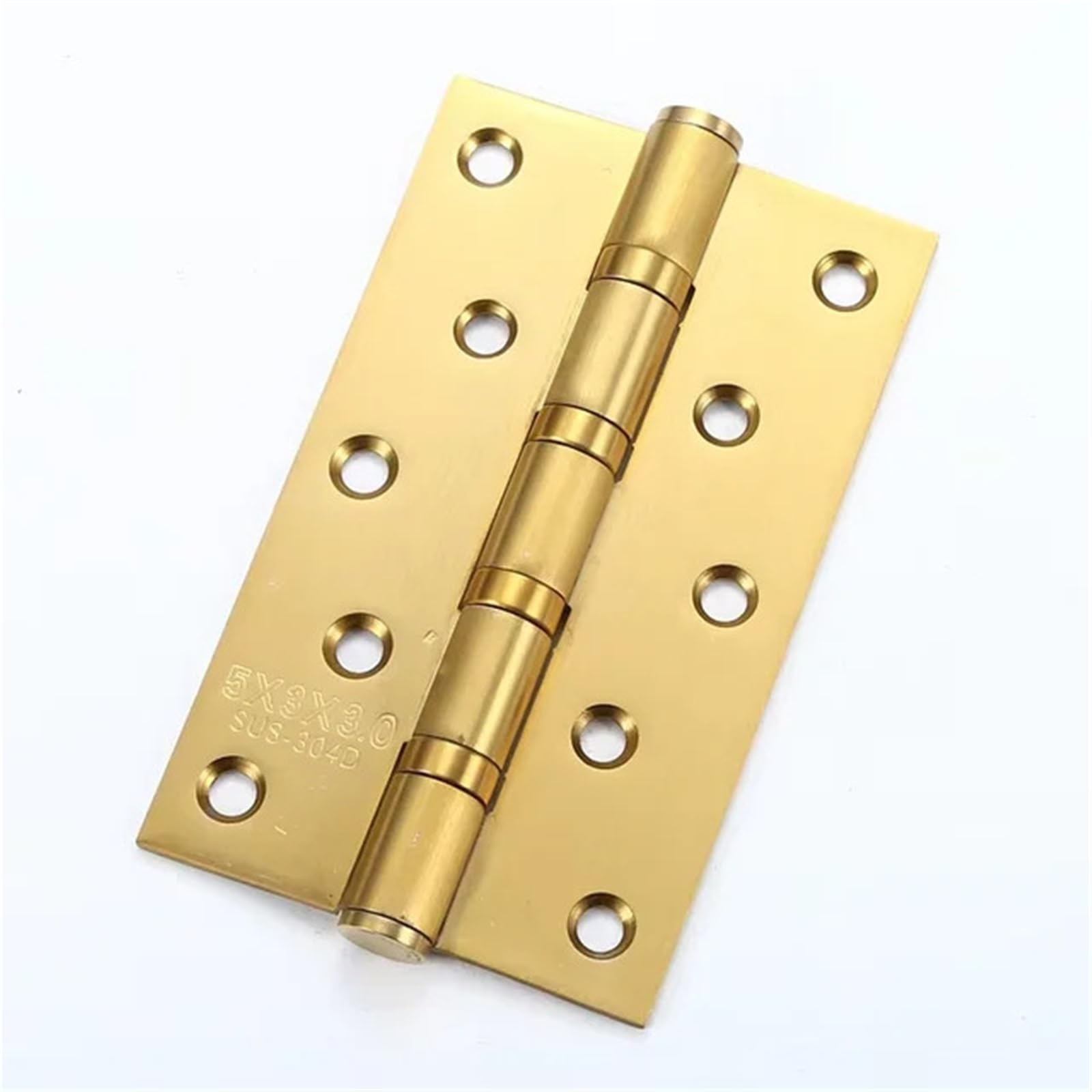 Charnière de porte haut de gamme en acier inoxydable doré à fermeture douce