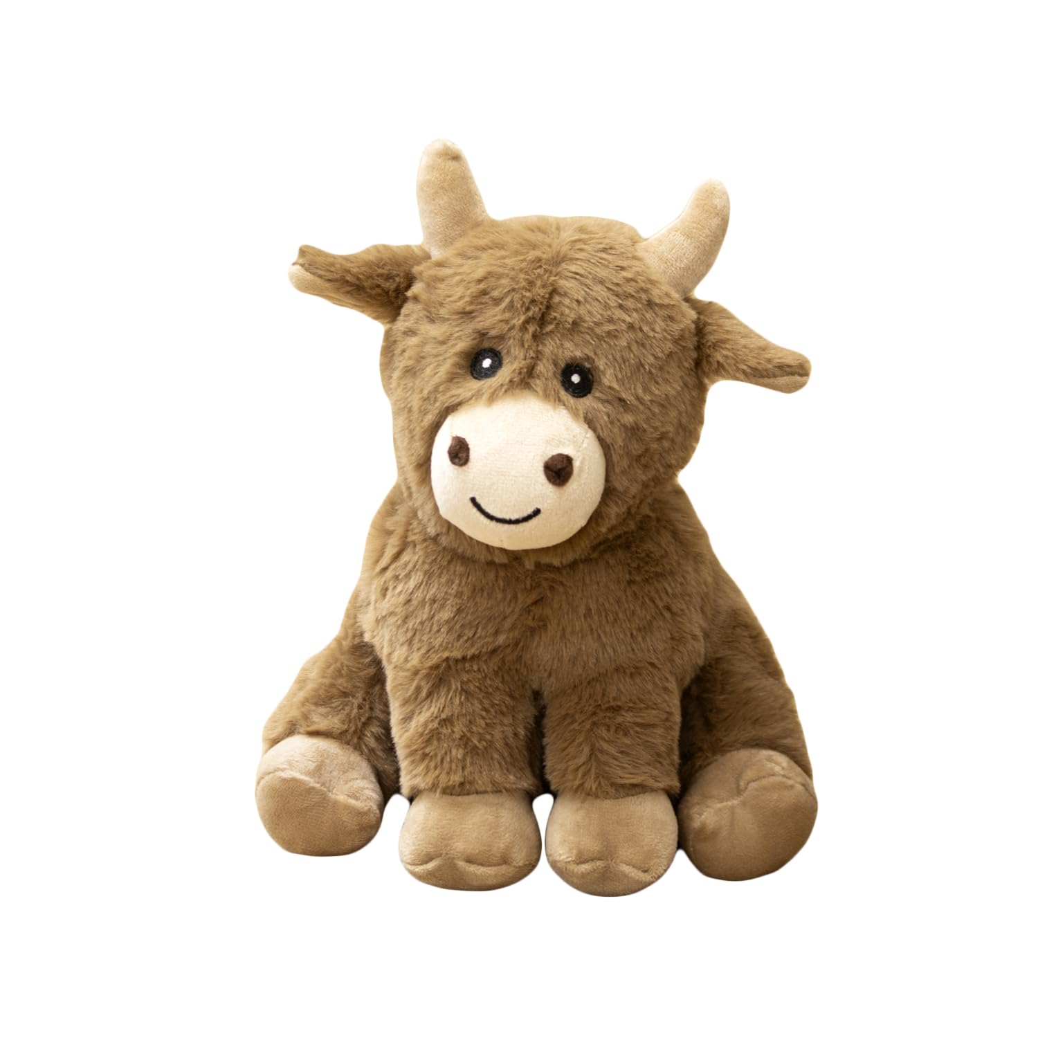 Darthome Taupe Brown Brown Highland Cow Doorstop 1Kg Fabric Scottish Coo Animal Novelty Door Stopper (Taupe Brown)