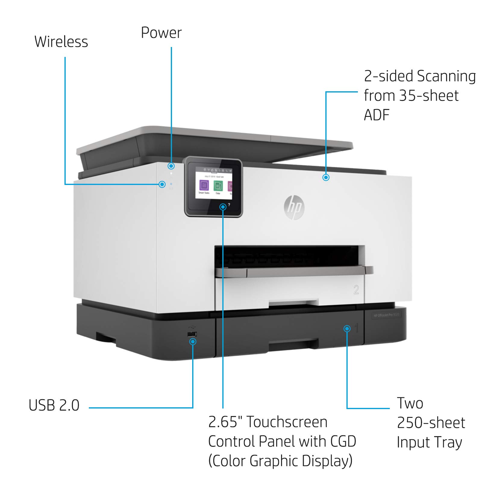 HP OfficeJet Pro 9020 All-in-One Wireless Smart Colour Printer