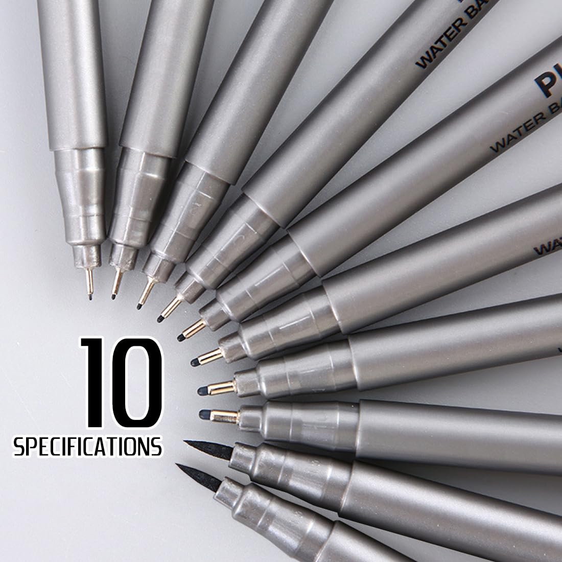 SAYEEC Micro Fineliner Pens 10 Pack Fineliner Ink Set Black Fine Line Waterproof Archival Ink Markers Multiliner Drawing Pens Artist Illustration Markers for Art Watercolor Sketch Outline Anime Manga