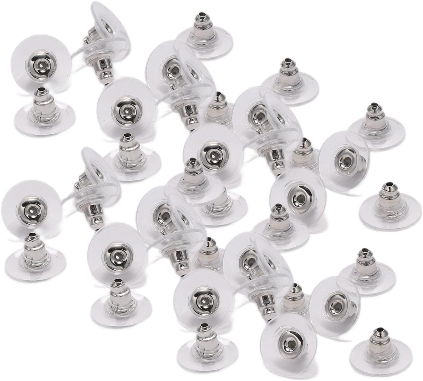 300 Pièce 6 Styles D'poussoirs D'oreilles En Plastique En Gros Pour Création De Bijoux - Foto 9