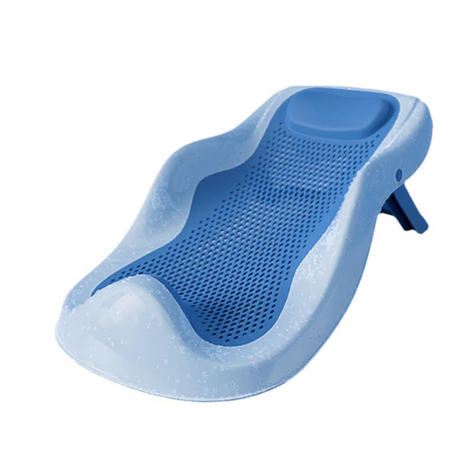 Supporto per Bagnetto Pieghevole Bagnetto Pieghevole Staffa di Supporto Sdraiata Seggiolino Ergonomico Antiscivolo per Neonati (Blu)