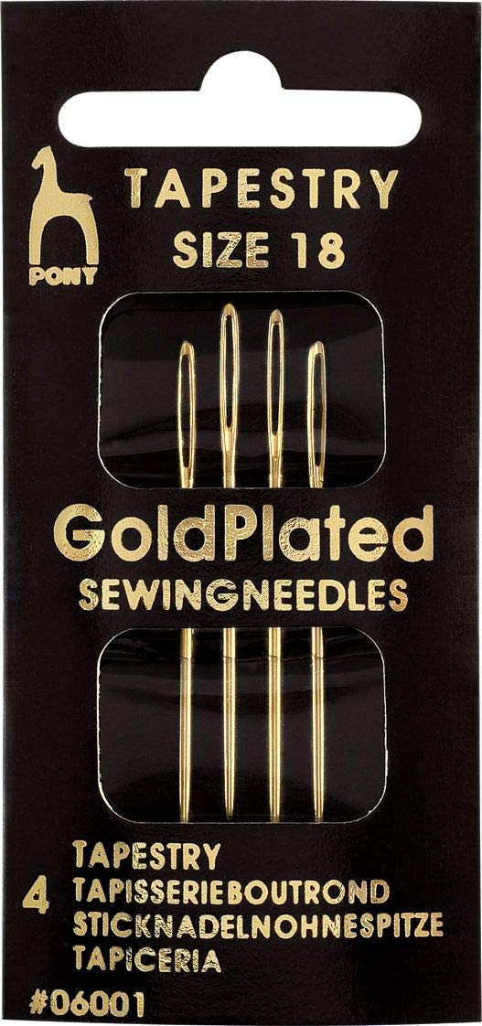Pony Sewing Needles: Tapestry Size 18, Multi-Colour