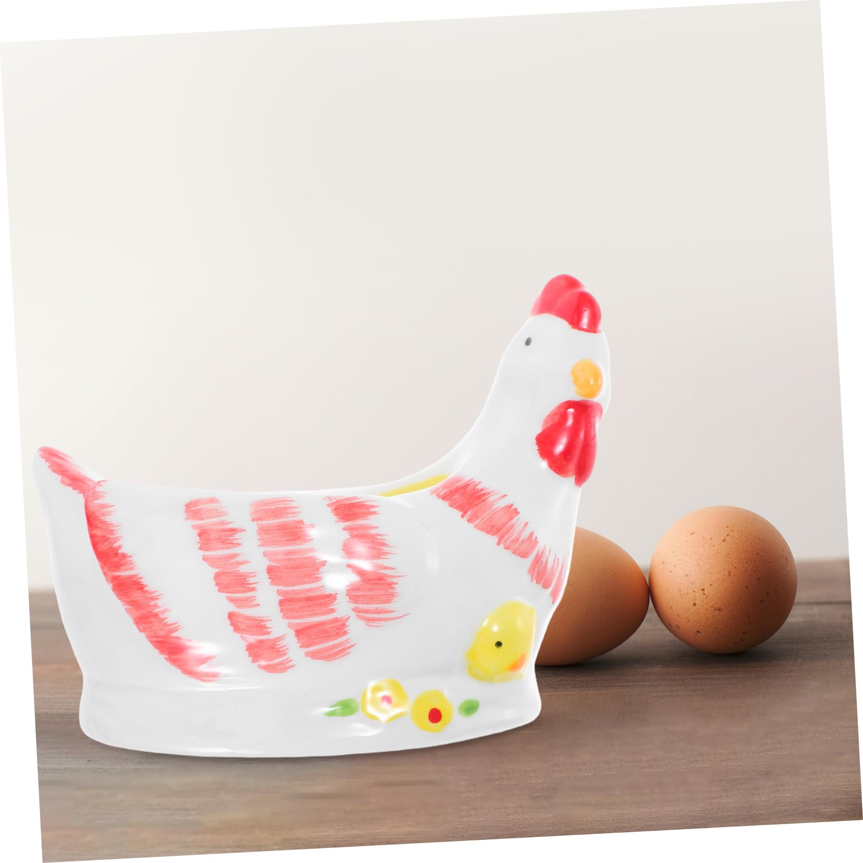 Coquetier Poule en Céramique Vintage 1 Pièce, Support Table Élégant