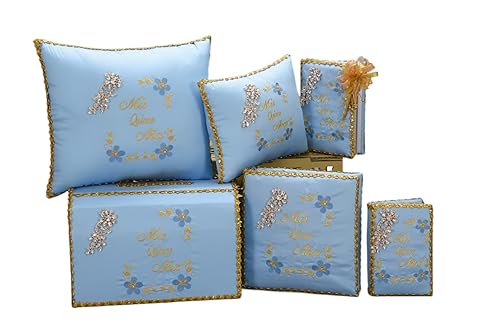 A&C Quinceañeras and More Accessories Quince Set Sweet Sixteen Accessories Quinceanera bible Quinceanera Tosting Set 449 (Guestbook)