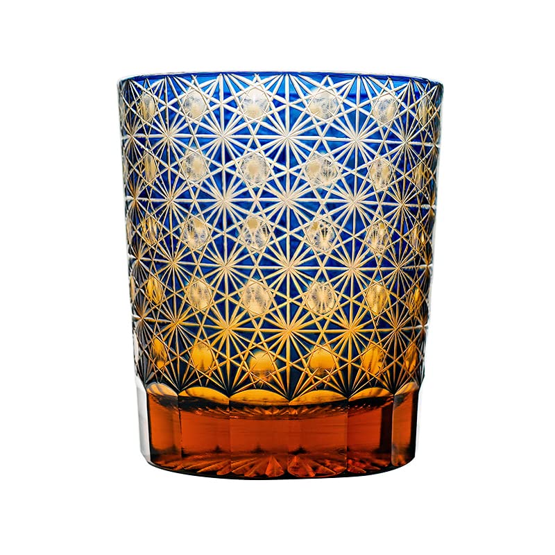 Kiriko Chrysanthemum Crest Sake Glass 250ml