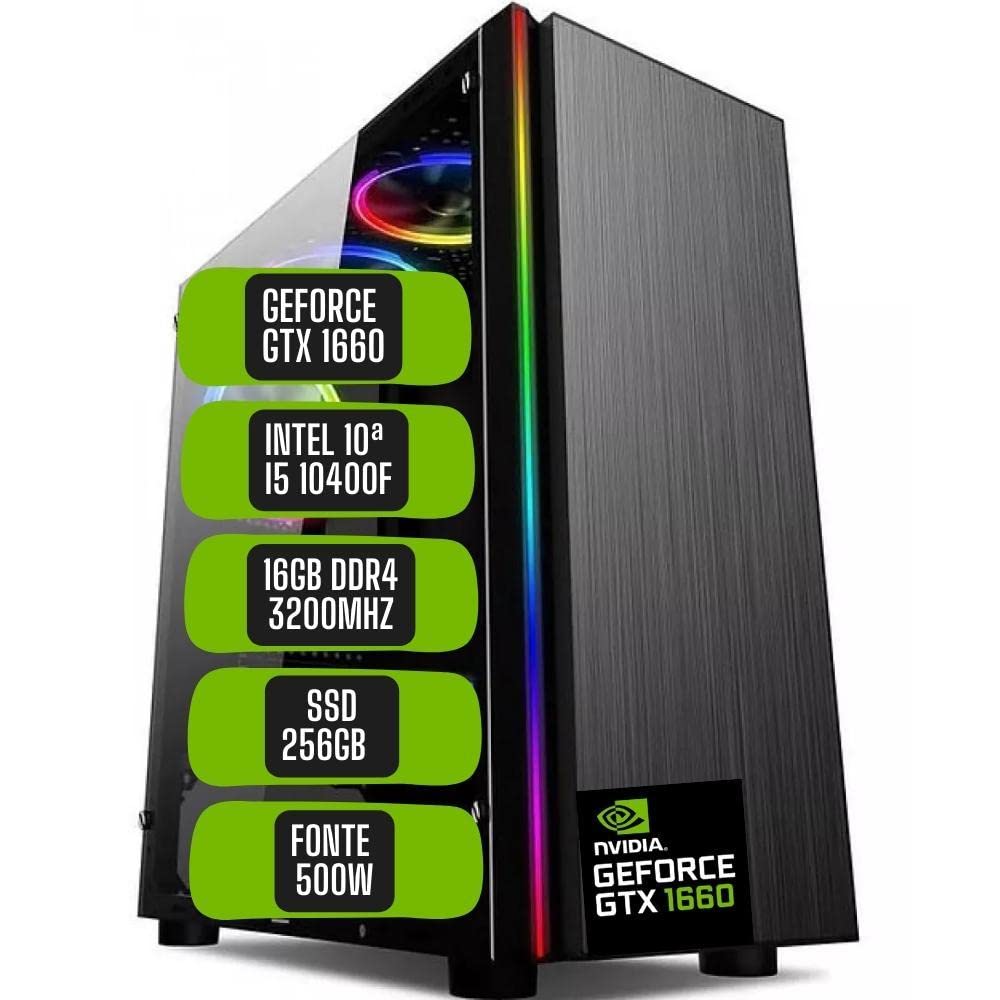 PC GAMER SKILL WIN INTEL 10ª GERAÇÃO CORE I5 10400F 16GB DDR4
