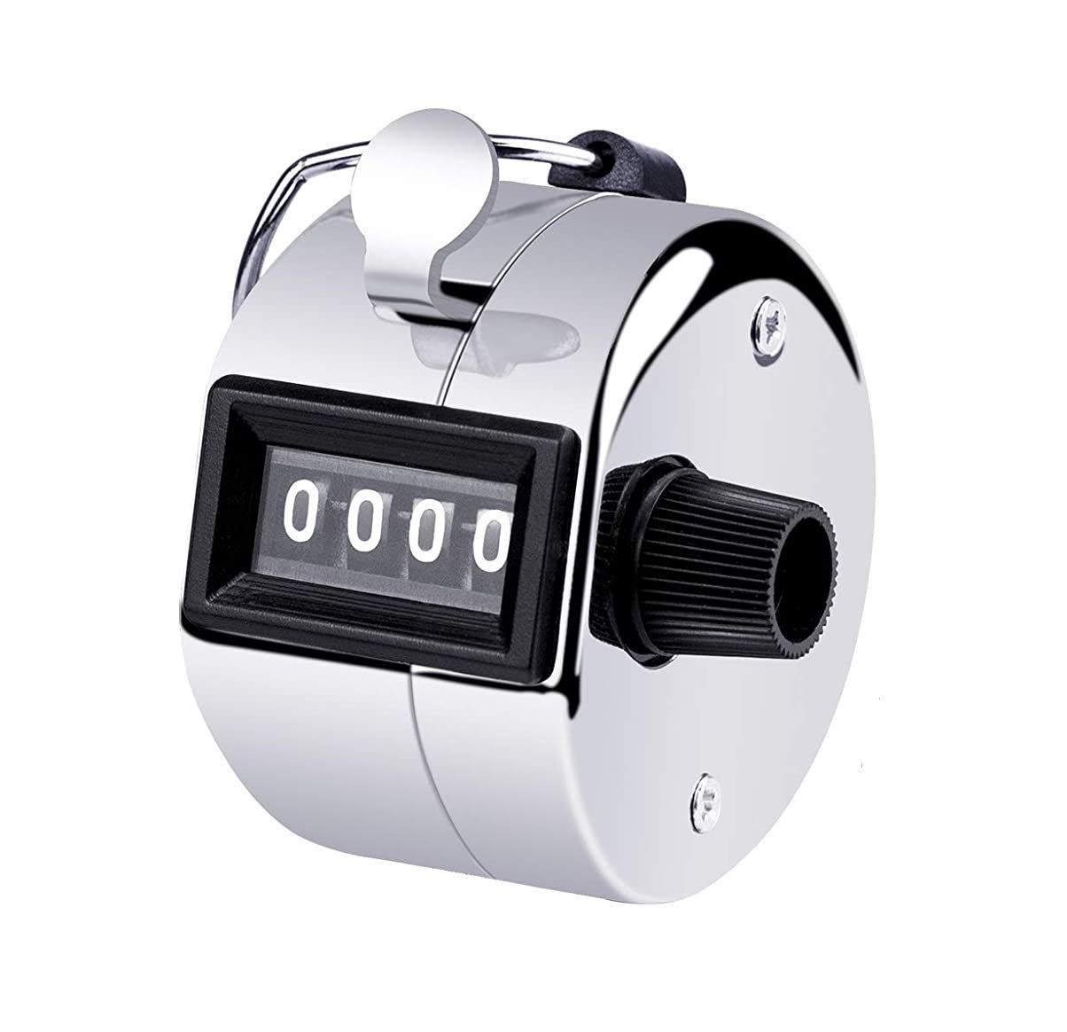 PROTOS INDIA.NET ™ 4 Digit Hand Tally Counter Machine Handheld Metal Manual Mechanical Counter Clicker with Finger Ring for Sport Stadium Coach Referees School Event (B08W1Y43MQ) Amazon Price History, Amazon Price Tracker