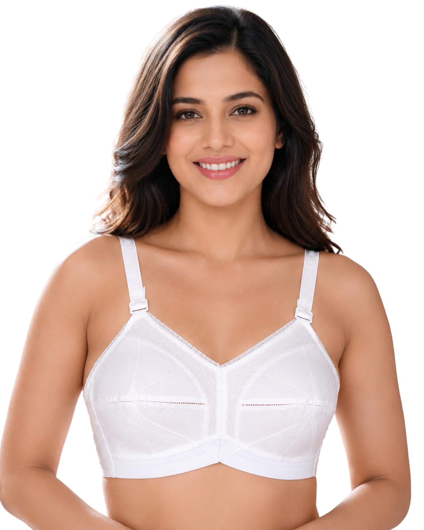 sona Women's Cotton Full Coverage Wire Free Non Padded Cotton Bra-picture-38