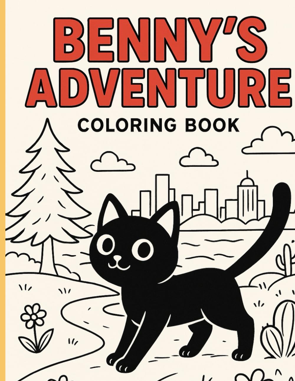 Benny's Big Adventure: Coloring book, Adventure , 8x11, 50+ Coloring pages