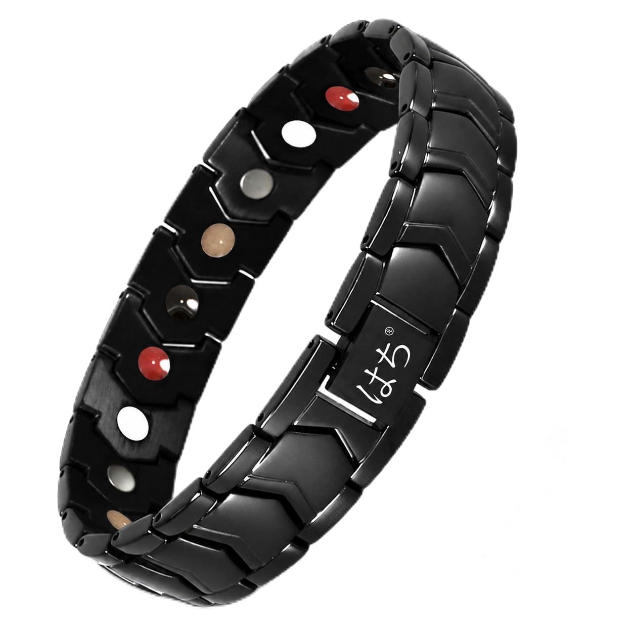 HAQI Bracelet magnétique pour homme - Santé, énergie - Thérapie magnétique - Arthrite - En acier inoxydable