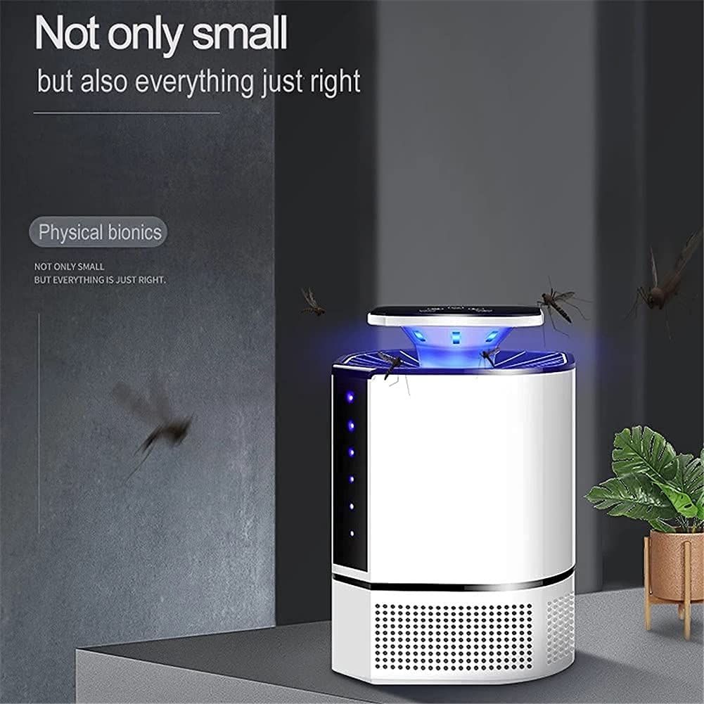 Lámpara antimosquitos con Control Remoto, luz electrónica Ultravioleta para Trampa de Mosquitos, máquina Repelente de Mosquitos Nocturna, lámpara LED antimosquitos alimentada por USB (Negro)