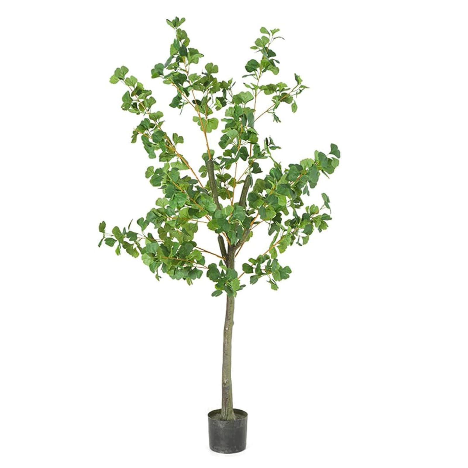 GLJTUO fake tree 4.2ft Artificial Trees Simulation Green Maple Tree Fake Tree For Indoor And Outdoor Faux Tree Artificial Plant Decor Realistic Design