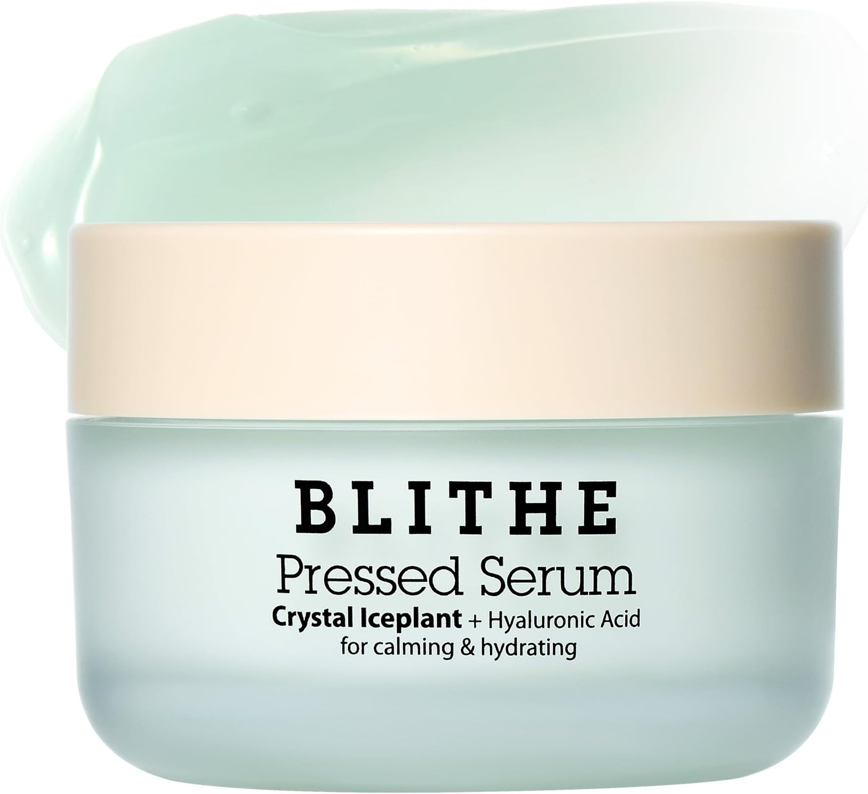 BLITHE Pressed Serum Crystal Iceplant - Face Moisturising Gel, Korean Serum for Dry and Combination Skin, Soothing, Redness Reduction, Cooling, Sebum Control (50 ml)