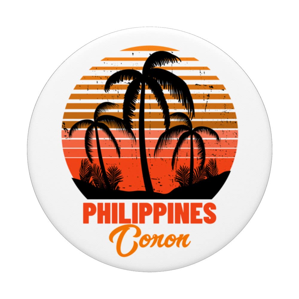 Coron Philippines PopSockets Swappable PopGrip, Black - Image 3