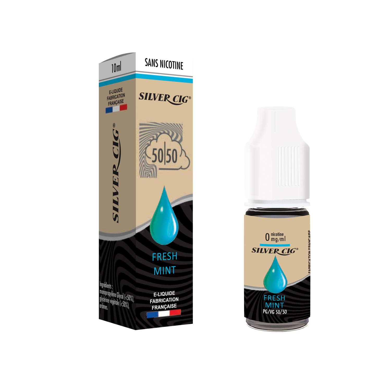 SILVER CIG - E-liquide SilverCig Fresh Mint 0mg - Origine France - 50PG/50VG - Sans Nicotine ni tabac : Amazon.fr: High-Tech SILVER CIG - E-liquide SilverCig Fresh Mint 0mg - Origine France - 50PG/50VG - Sans Nicotine ni tabac : Amazon.fr: High-Tech