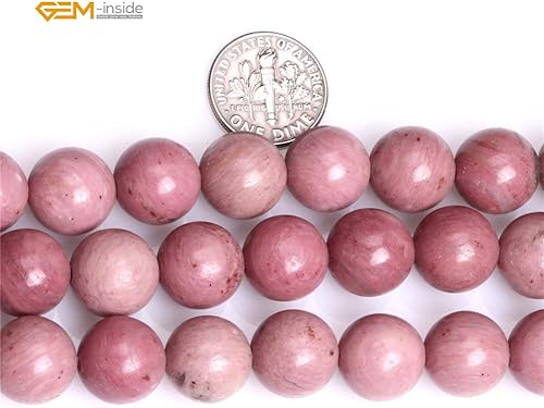 Miniatura 312 de GEM-Inside - Cuentas sueltas de piedra de lava negra natural de 0.315 in para hacer joyas, 15 pulgadas Cordierita de grado A