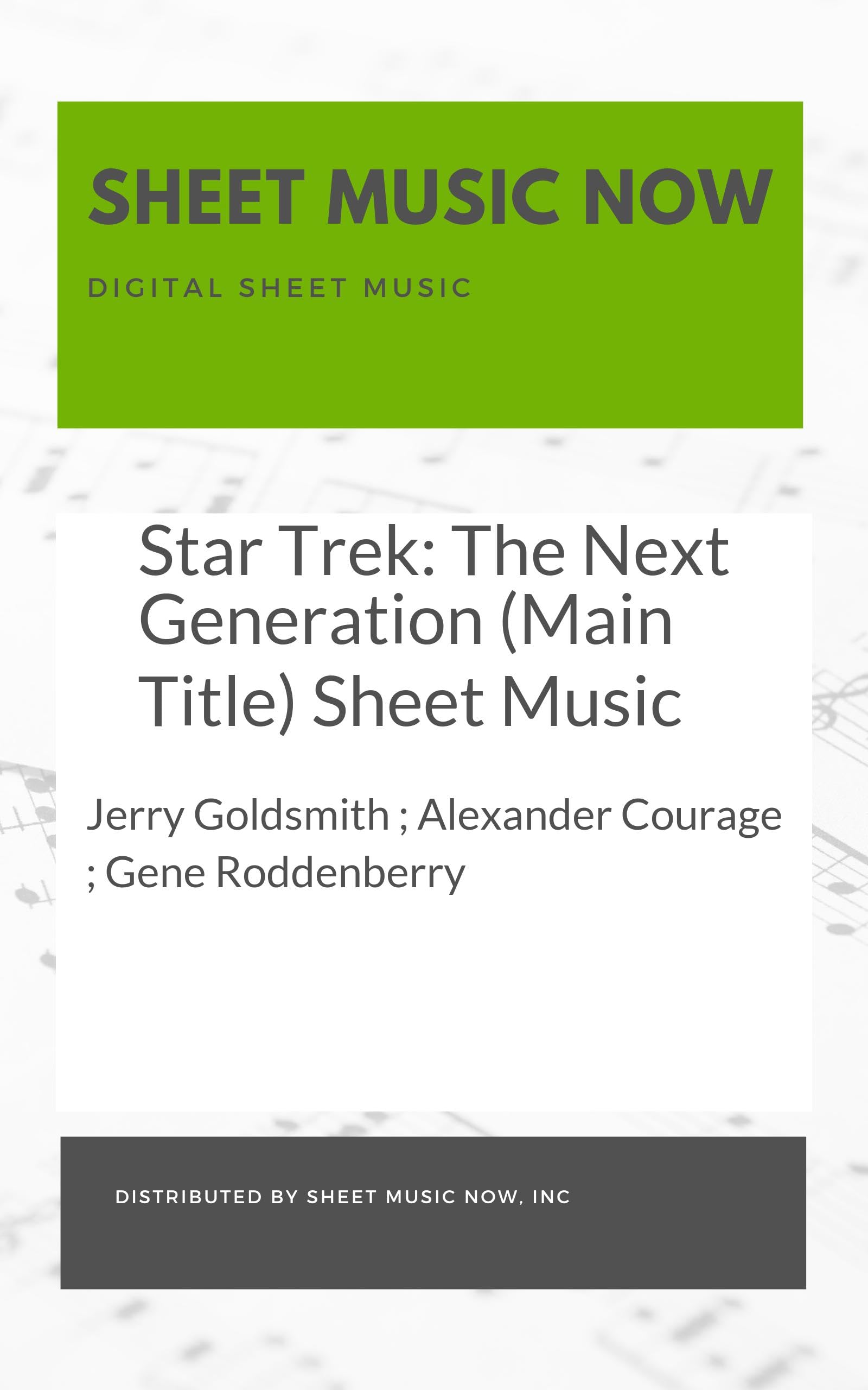 Star Trek: The Next Generation (Main Title) Sheet Music