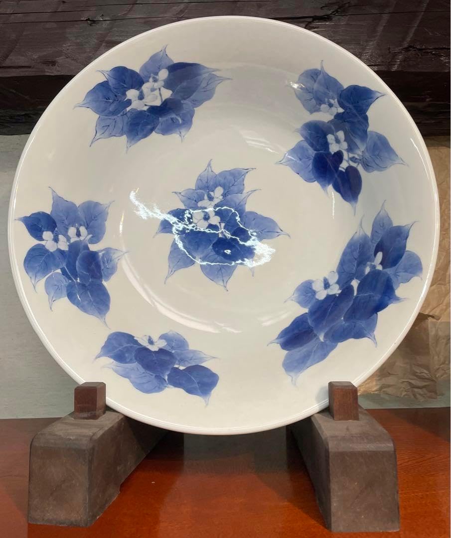 専用古伊万里 手描き染付大鉢 井上匠 染付十薬文鉢