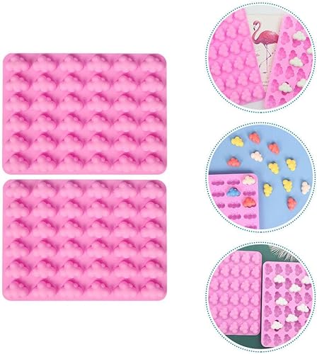 Miniatura 7 de Kichvoe Molde de chocolate 2 piezas 3D Nube Fondant Moldes de silicona en forma de nube, moldes de chocolate para tartas, cupcakes, manualidades