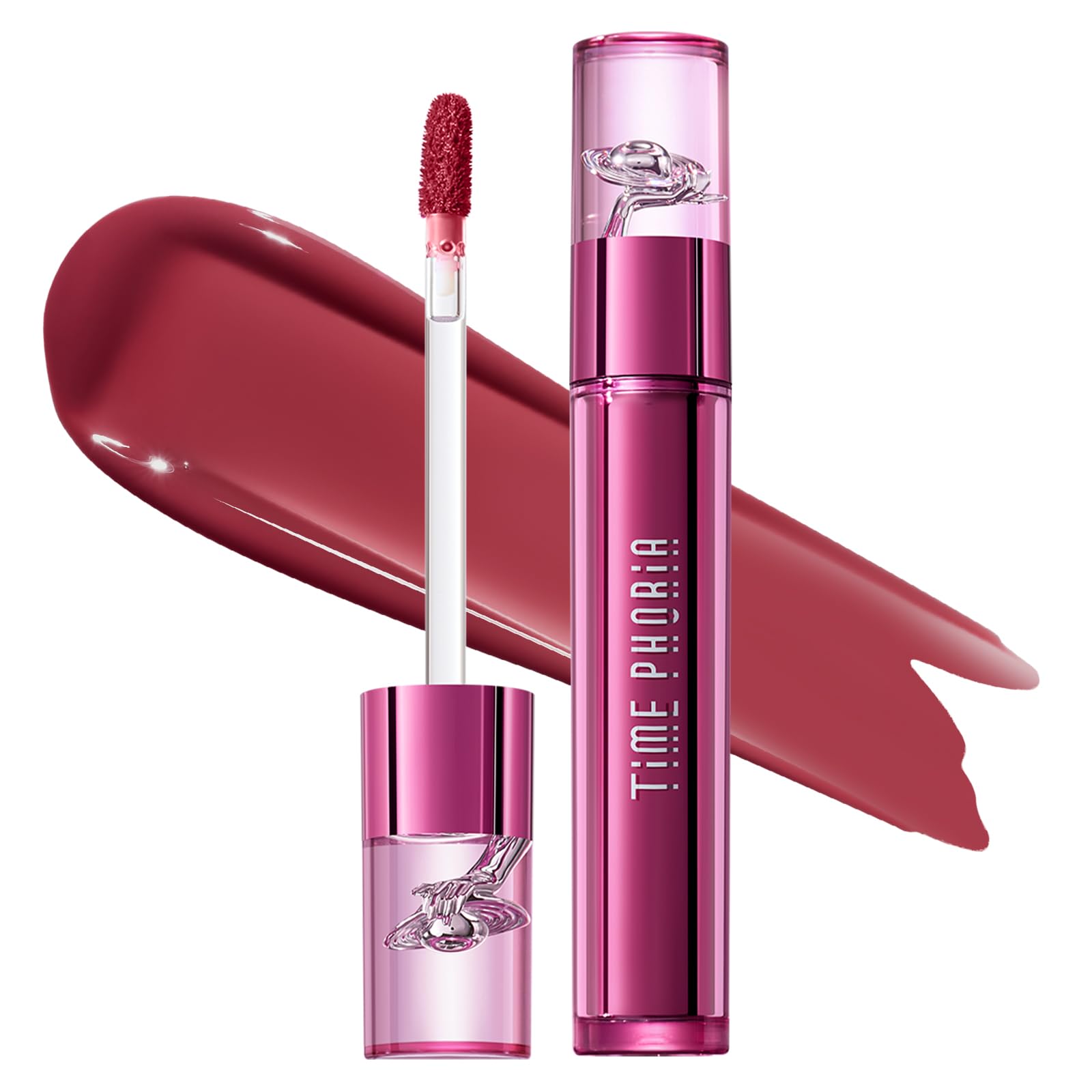 TIME PHORIA TIMEPHORIA Altera Blurring Tint Lip Stain 013 Flush, Medium Pink Glossy to Soft Matte Finish, Blur Lip Lines, Weightless No-Sticky Airy Velvet Texture, Vibrant Hydrating Long-Lasting Lip Makeup