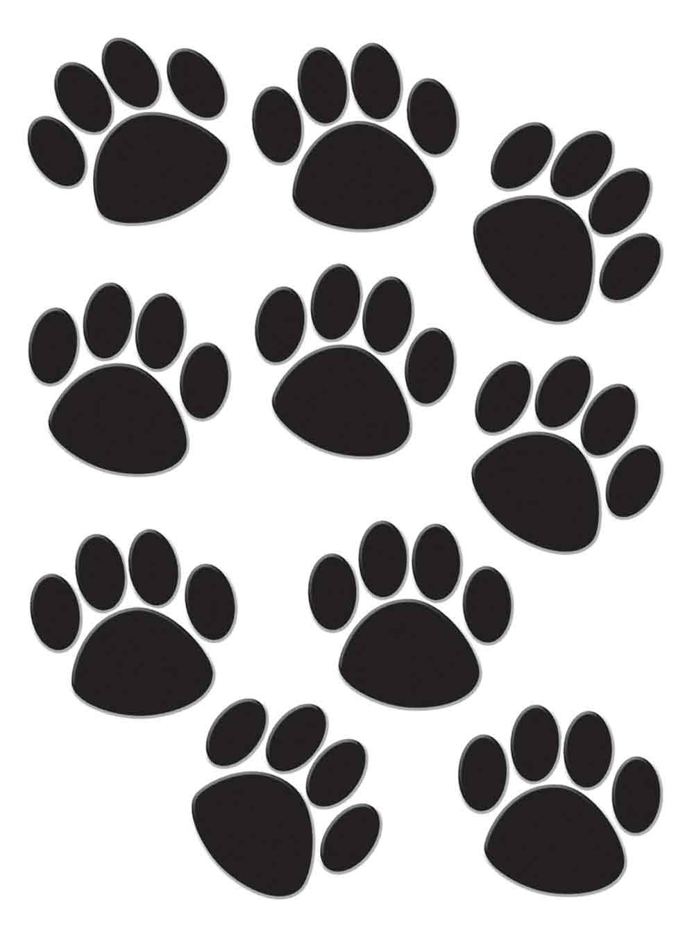 Teacher Created Resources Black Paw Print Accents (TCR4277)