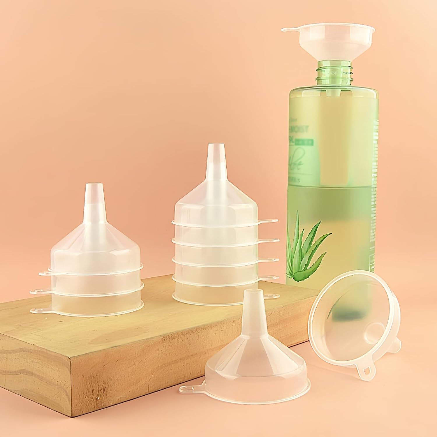 Small Funnel 4 Pack Food Grade Water Bottle Funnel for Powder Liquids