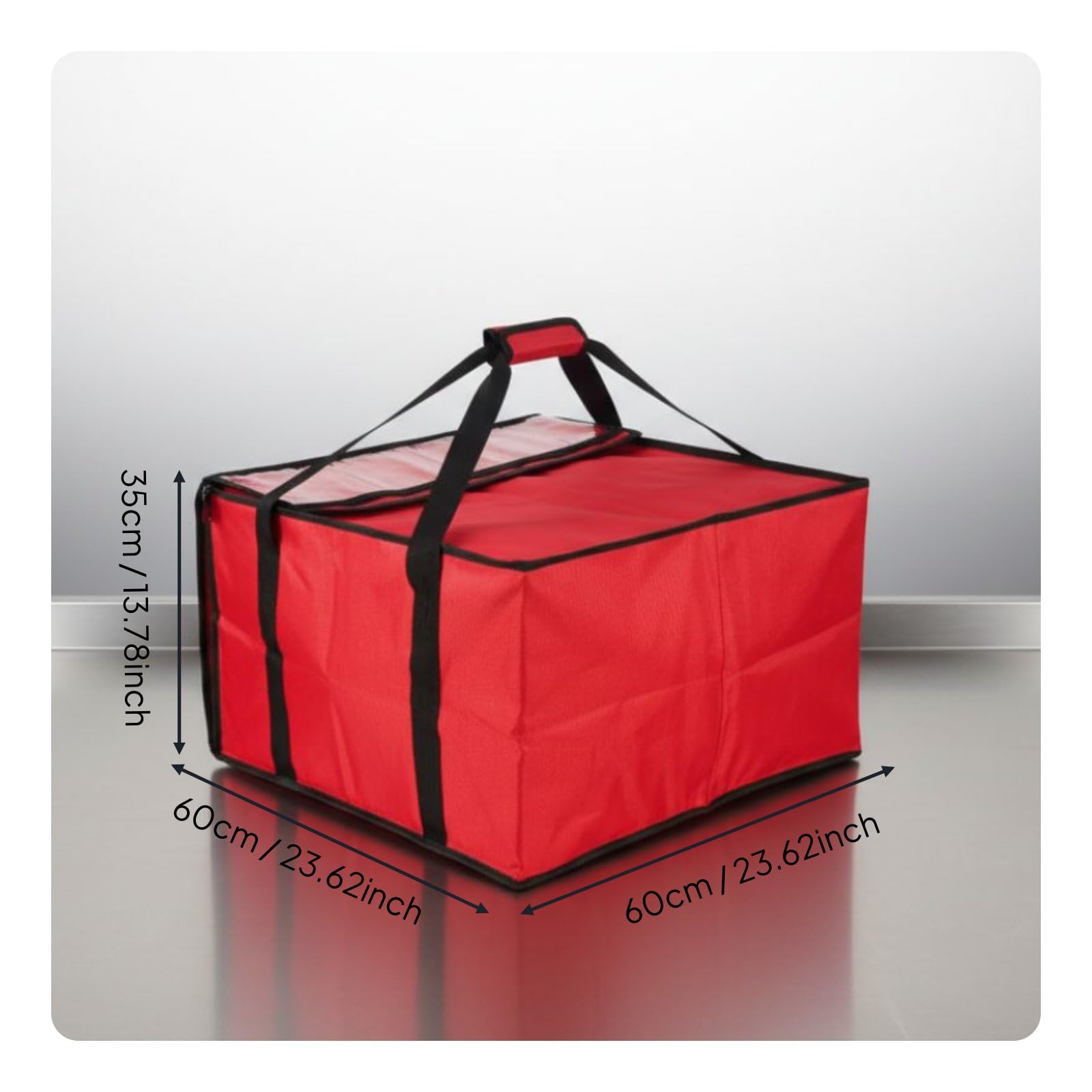 F Fityle Carrier Bolsa Térmica de Reparto Bolsa de Comida Bolso Aislante Portapizzas Acceso Rápido y Gran Capacidad para Múltiples Cajas Adecuada para