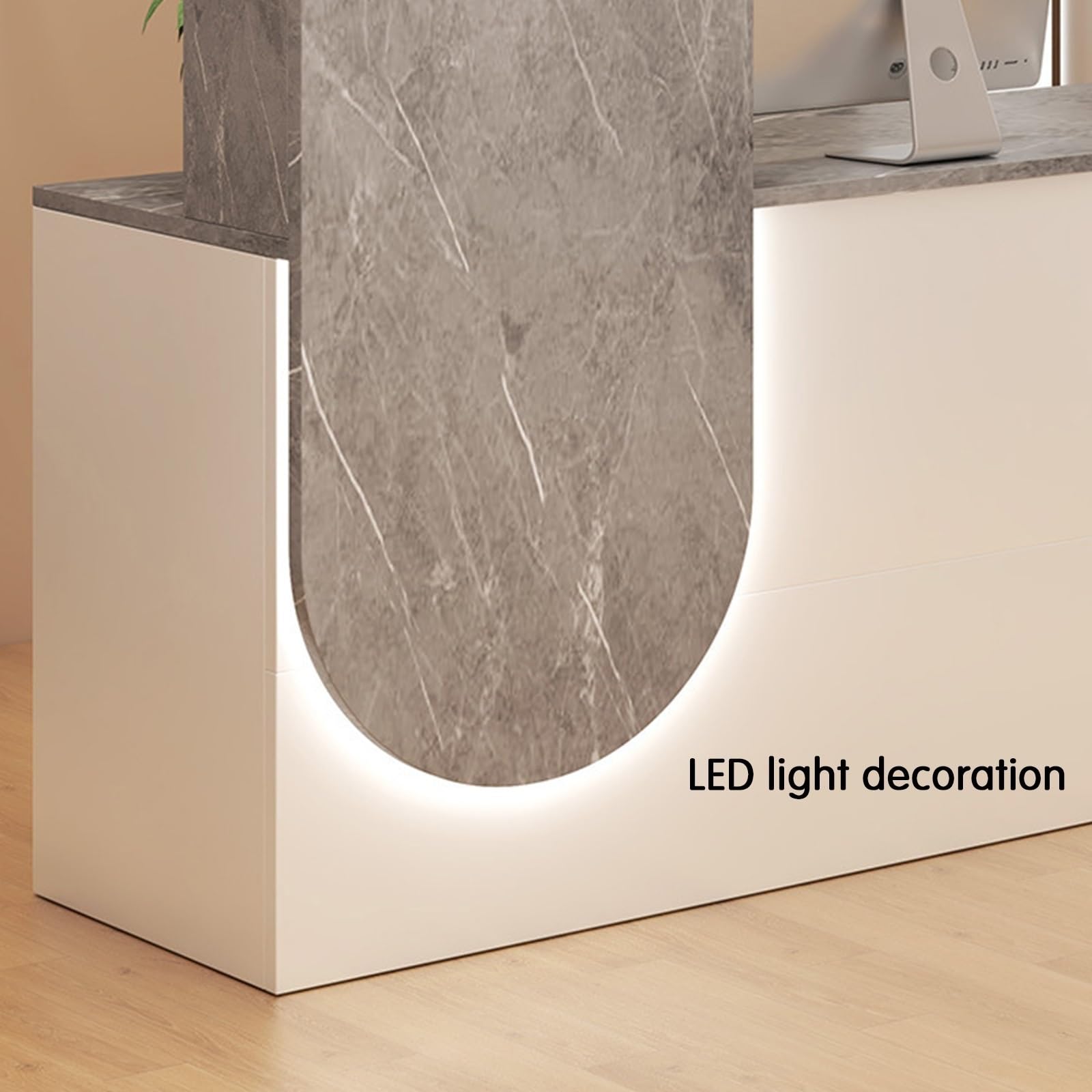 BVCL Banco reception, cassette di ricevimento, Con cassetti e armadi, luci alla moda, reception alberghiere, negozi di abbigliamento