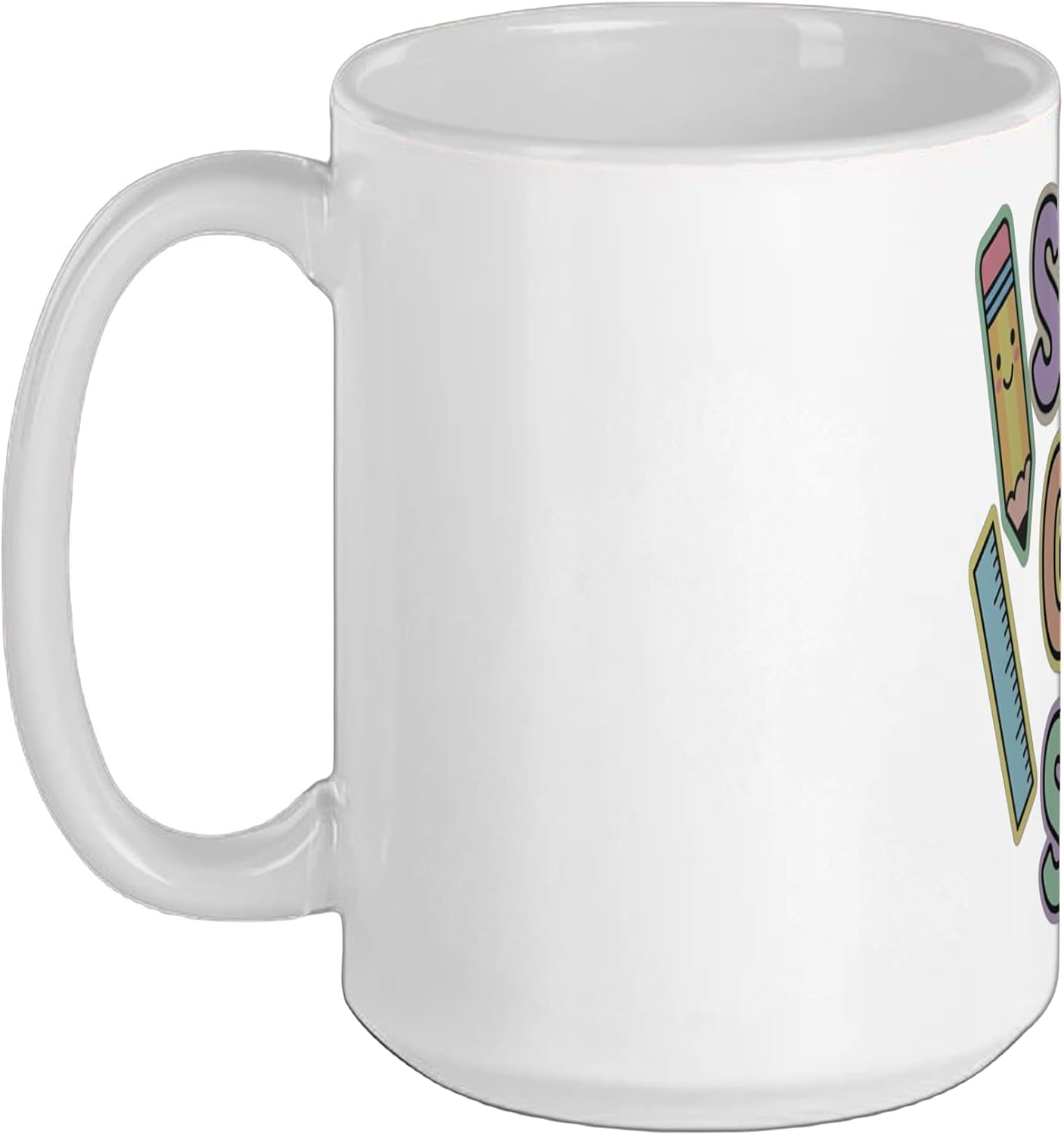 Second Grade Teacher Student Humor Back to School Ceramic Mug, White, 15oz