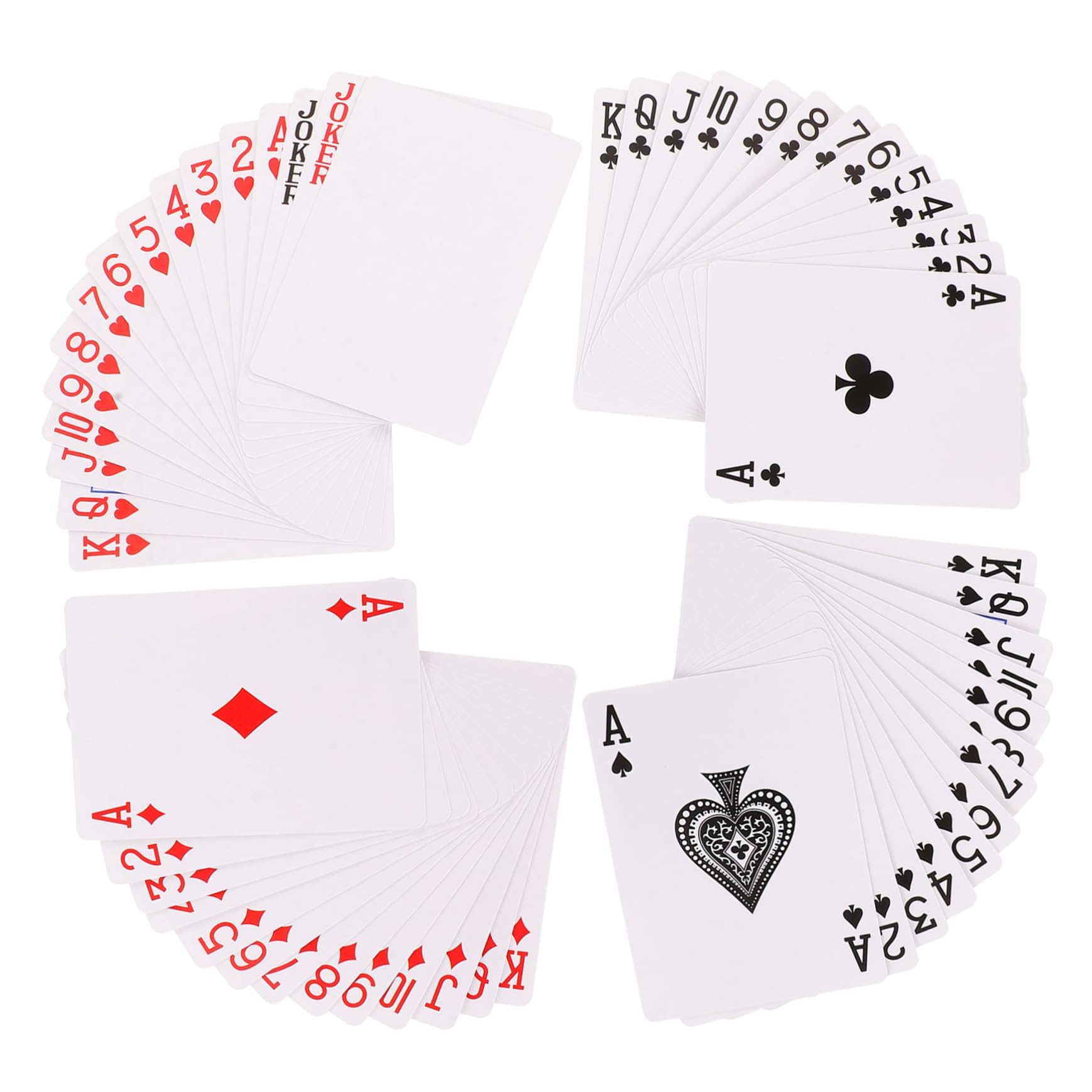 ibasenice 5juegos Cartas De Póker para Transferencia De Calor Tarjetas De Papel para Entretenimiento Mesa para Fiestas y Reuniones Sociales