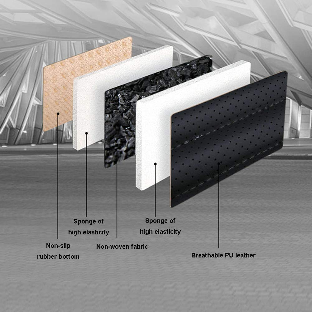 Big Ant Zitkussen voor auto, TÜV-getest, orthopedisch autostoelkussen, grijs, memory foam zitkussen, wigkussen voor Mercedes, BMW, Audi, extra dun en antislip, 50 x 40 cm, voor autostoel, bureaustoel