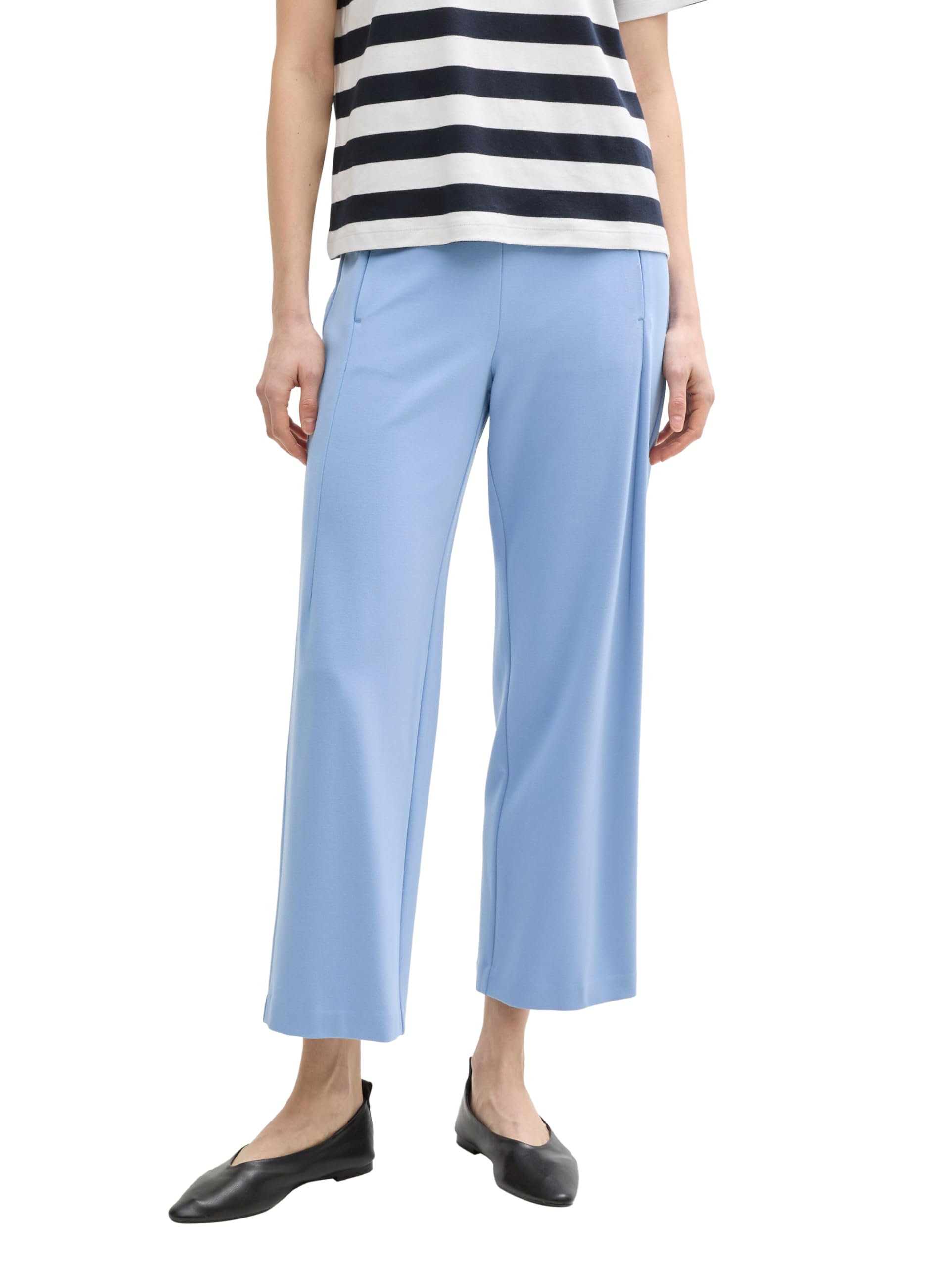 Tom Tailor Damen Cropped Straight Leg Hose