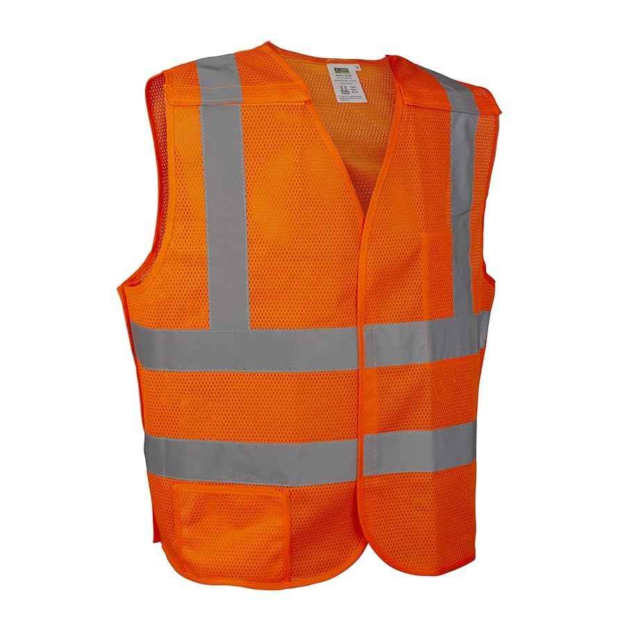 5 Point Breakaway Vest Class 2 Orange, Type R, Class 22