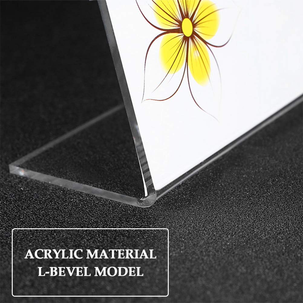 Buy YOTINO 5 Packs Sign Holder A5 Clear Acrylic Poster Menu Holder Lean