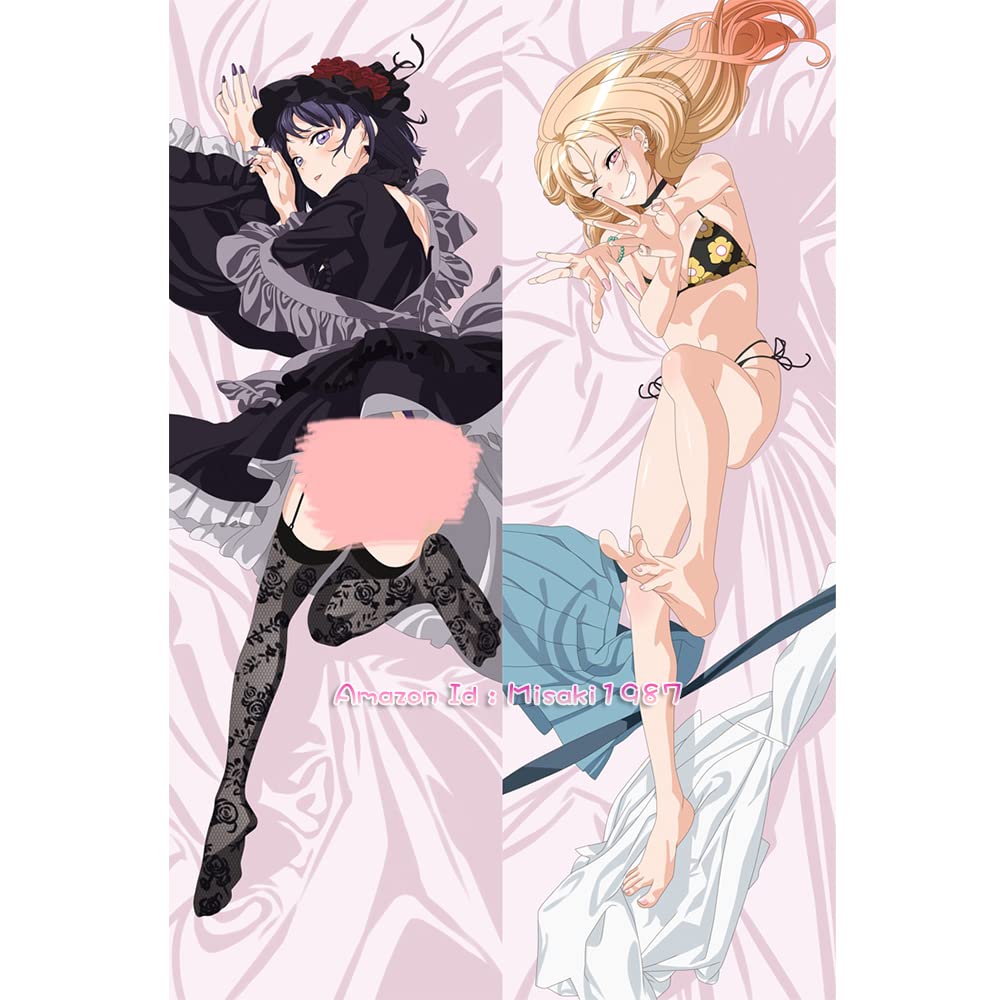 MISAKI1987 My Dress-Up Darling Marin Kitagawa Anime Girl Dakimakura Hugging Body Pillow Case Cover 150cm X 50cm Peach Skin