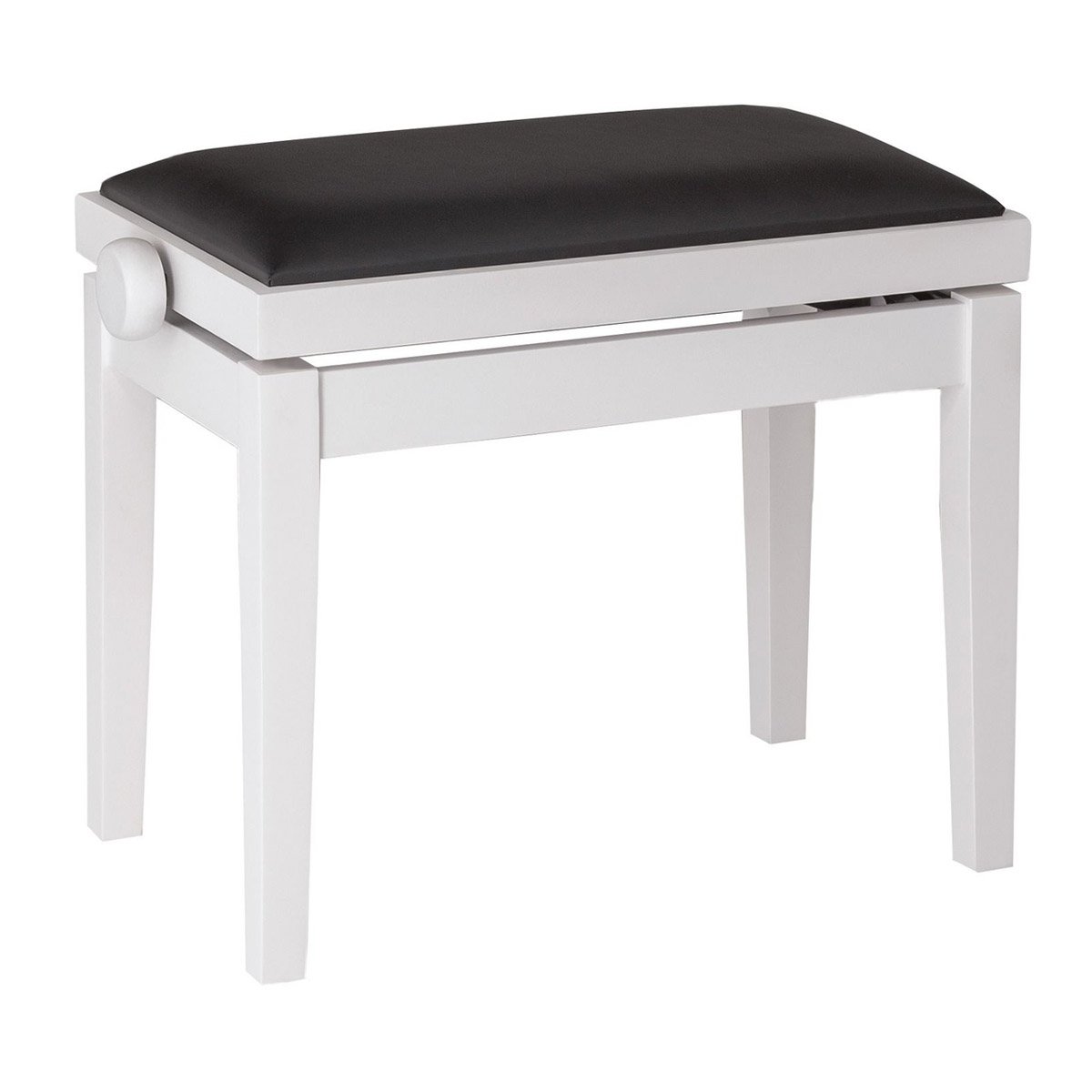 König & Meyer 13710 – 000 – 22 – Panca per pianoforte – Corpo bianco opaco