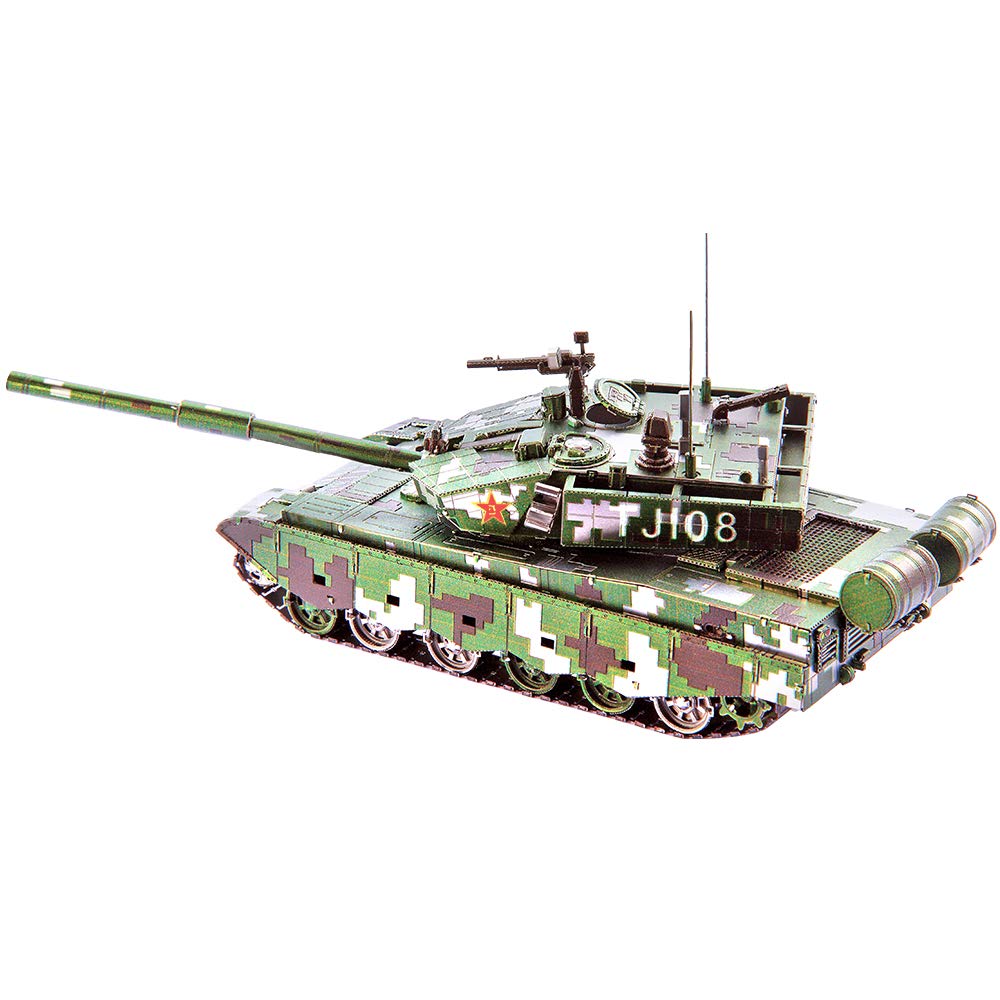 Amazon | Piececool 3d立体パズル メタリックナノパズル 99A戦車
