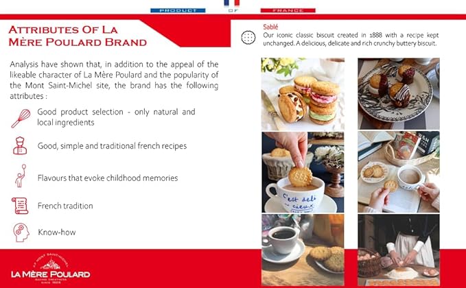 La Mere Poulard Shortbread Chocolate Chip Cookies 4.41 Oz miniatura 8