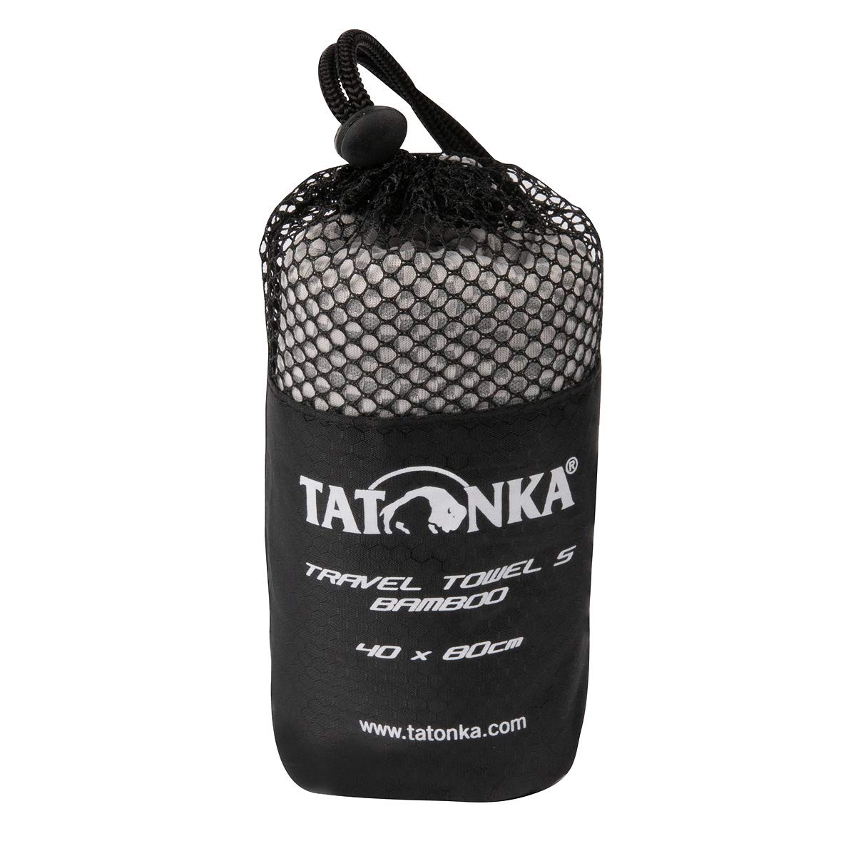 Tatonka Unisex – Travel Towel S ręcznik dla dorosłych, szary, 40 x 80 cm